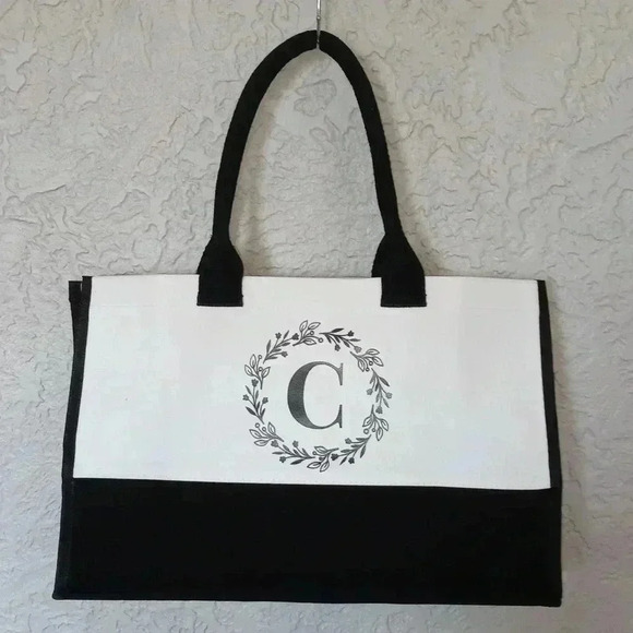 Canvas Beach bag available A B C D R T S M - Picture 7 of 7